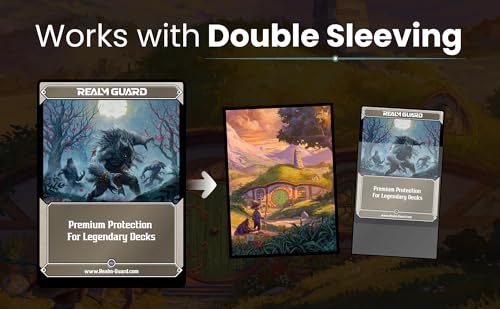 (Halfling Tranquility V1) 100% Hand-Drawn 100ct Textured Matte TCG/MTG Card Art Sleeves by Realm Guard - style: V1 Graphene