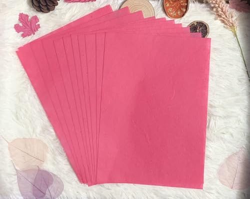 A5 50 Sheets Natural Fiber Mulberry Tree, Mulberry paper Sheets Square Origami, Arts Folding Craft, Decoration, Paper for DIY Crafts. 8.3" x 5.8" (Wedding Tone, A5) - color: Wedding Tone, size: A5