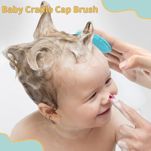 DEBETOOL 3-Piece Cradle Cap Brush Set with Comb & Baby Hair Brush