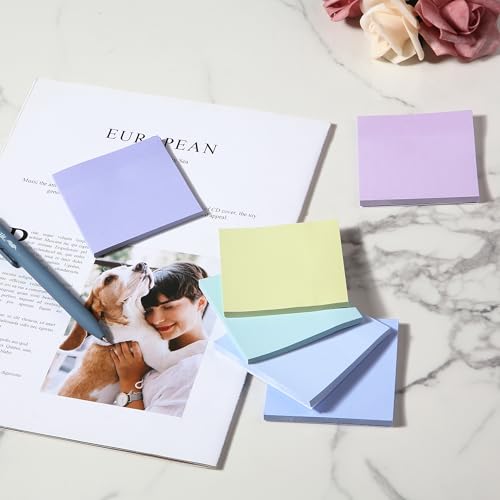 Mr. Pen- Sticky Notes, 3"x3", 12 Pads, 600 Sheets, Summer Colors - color: Summer
