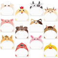 Yinder 24 Pads Farm Animal Sticky Notes, Kawaii Memo Self Adhesive - color: Multicolor, size: Vivid Animals