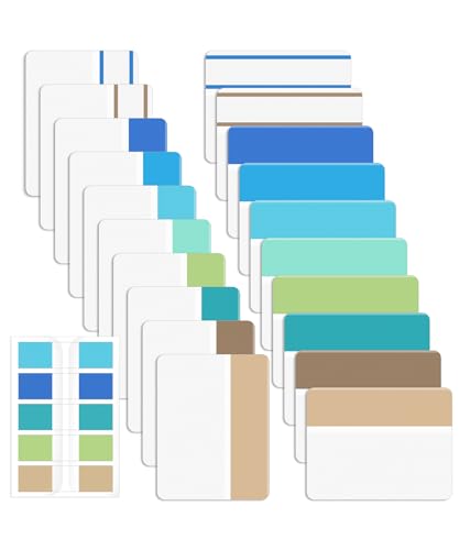 Mr. Pen- Sticky Index Tabs, 500 Pcs, 21 Sets, Colorful - color: Beach