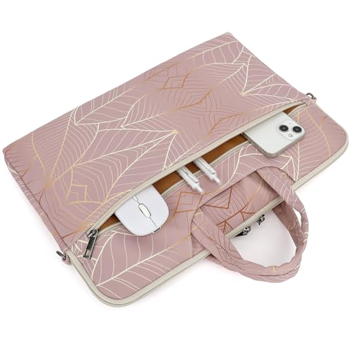 DACHEE Laptop Shoulder Bag for 15 Inch/15.6 Inch Macbook Pro - color: Yellow Leaves(07)