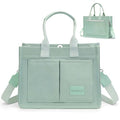 LHMTQVK Canvas Tote Bag for Women, Work & Bible Study Handbag - color: Green