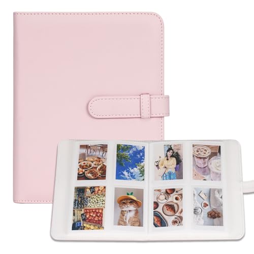 256 Pockets Photo Album for 2x3 Inch Picture, Kpop Photocard, Leather Cover, Photo Album Book Fit for Fujifilm Mini 12/11/9/8/EVO/Link/Liplay Instant Flims (Blossom Pink) - color: Blossom Pink, size: 256 Pockets