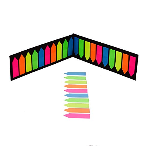 Morepack 2000 Count Neon Color Tape Flag, Page Markers, Index Tab Flags - style: Arrow