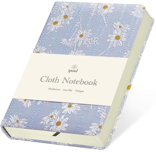 Blue Journal, A6 Notebook, 4x6, Pocket Sketchbook, Travel Journal for Women, Thick Notebook, Small, Diary for Girls, Daisy Flower - color: A6-Cute Daisy Blue