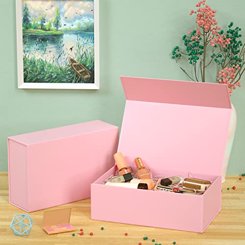 RYDDOY Pink Gift Box, 12x6x4'' Gift Boxes with Lids for Presents - color: Pink, size: 12 x 6 x 4 Inch