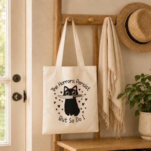 Funny Canvas Tote Bag, Reusable Shoulder Grocery Bag, Holiday Gift Bags for Friends, 13.7x15.7 inch - color: Style 45