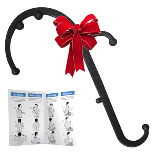 LiBa Back Massager Trigger Point Cane, Deep Tissue Back Neck Massager Black - color: B. Black (1 Pack)