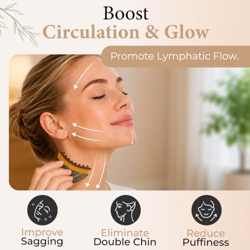 Lymphatic Contour Face Brush, Dry Brush Massager for Lymphatic Drainage