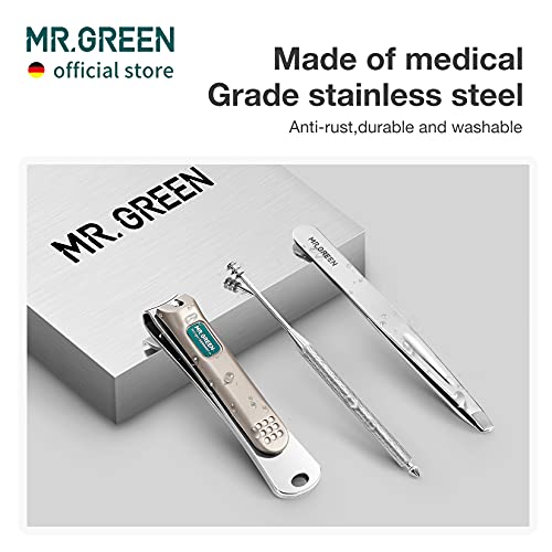 MR.GREEN Portable Manicure Sets Pedicure kits Stainless Steel Nail Clippers Tool Travel Grooming Case Nail Scissors Gift Box (Mr-6101) - color: Mr-6101