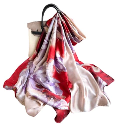 Acotavie Scarfs for Women Dressy Fashion Scarves Long Floral Pattern Scarf - color: C034