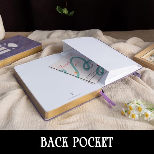 TIEFOSSI A5 Dotted Journal for Women & Men, 160 GSM Thick Paper - color: Purple, size: Dotted