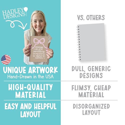 Undated Weekly Planner Spiral - Undated Weekly Planner Habit Tracker - color: Kraft White