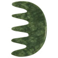 Jade Stone Gua Sha Comb,Jade Massage Comb, Scalp Massager, Massage Tools for Scalp Head Hair,Facial Manual Scalp Massagers, Like Scalp Massager Comb