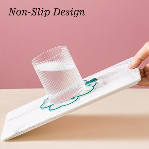 Kawaii Coasters Office Desk Accessories Clover Coasters Set of 2 Desk Decor - size: Small Pink Clover 2pcs