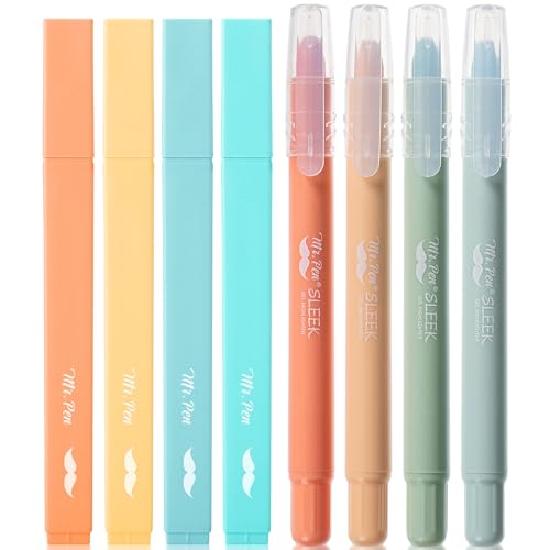 Mr. Pen- Aesthetic Highlighters and Gel Highlighters, 8 Pack