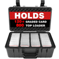 Graded Card Case, Trading Card Storage Box for Card Slab - size: XXL (holds 120+ Graded Cards)