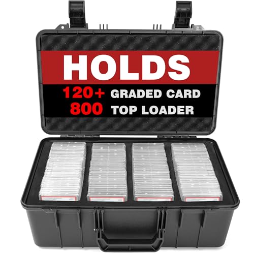 Graded Card Case, Trading Card Storage Box for Card Slab - size: XXL (holds 120+ Graded Cards)