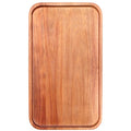 Medium Wooden Serving Trays for Party Rectangle Acacia Wood Platter - size: 14" × 8" × 0.6"