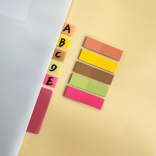 ELII 500 PCS Sticky Index Tabs 2 Inch Book Tabs Page Markers File Tabs - color: Flowers, size: 500
