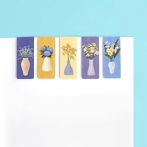 Monolike Magnetic Bookmarks Olivia's Flowers Ver.2, Set of 5 - color: Olivia's Flowers Ver.2