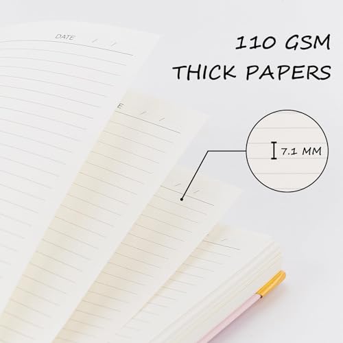 VANRTTO B5 Hardcover Spiral Notebook College Ruled Notebooks for Work Pink - color: B5 PINK, size: 7.1 x 10 IN B5