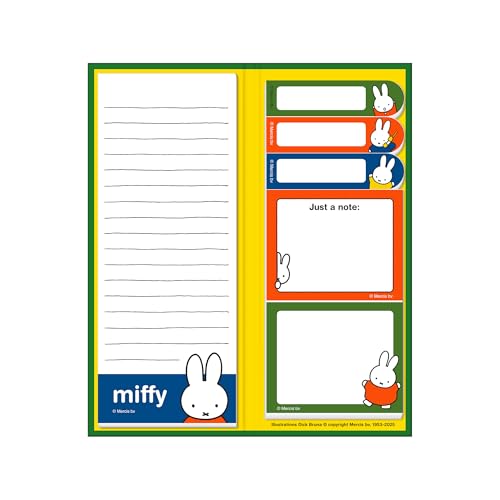 Studio Oh! Classic Miffy Sticky Note Folio, 50 Notes Per Pad, Artwork Set