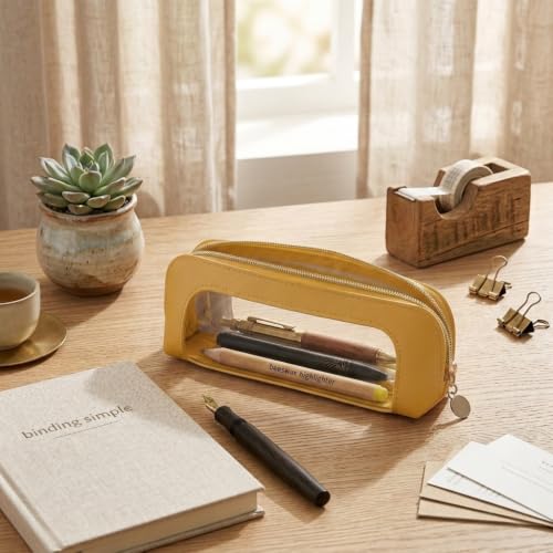 Makeup Brush Bag, Makeup Brush Case, Travel Makeup Brush Pouch, Makeup Bag - color: Mustard Yellow