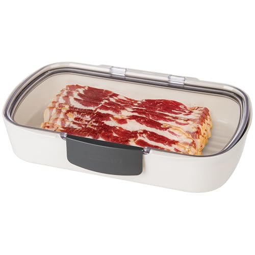 ProKeeper Deli Food Storage Container with Air-Tight Seal and Dry Erase Lid - color: Deli Keeper, size: 11.75"L x 7.25"W x 2.25"