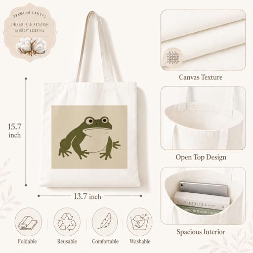 Funny Canvas Tote Bag, Reusable Shoulder Grocery Bag, Holiday Gift Bags for Friends, 13.7x15.7 inch - color: Style 05