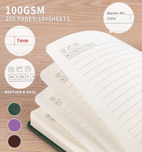 Lined Journal Notebook for Women Men, A4 Hardcover Leather Journals - color: A-Tree-AGreen, size: 1 Pack-A4（8.5"×11"）