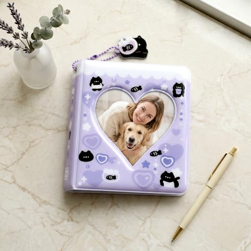 Photocard Binder Heart Hollow Album Card Binders 40 Card Slots