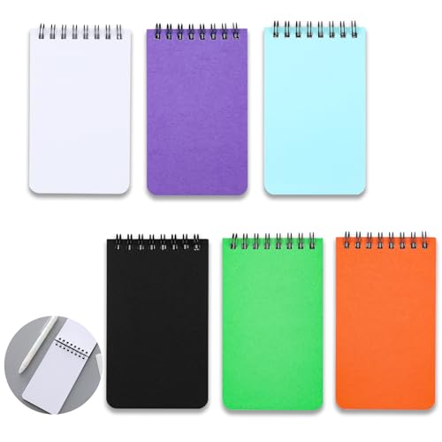 Pocket Notebook Mini Notepad Small Spiral Notebooks 3X5Inch (6-blank) - size: 6-blank