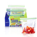 Cleanwrap Food Storage Zip Lock Bags LDPE, BPA FREE, M * 150Pcs & L * 75Pcs - size: 225 Counts (150 Medium)/(90 Large)