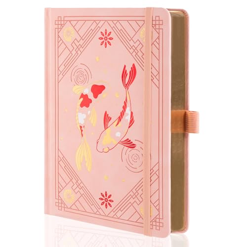 TIEFOSSI A5 Dotted Journal Notebook 190 Pages for Women & Men - color: Pink, size: A5-Dotted