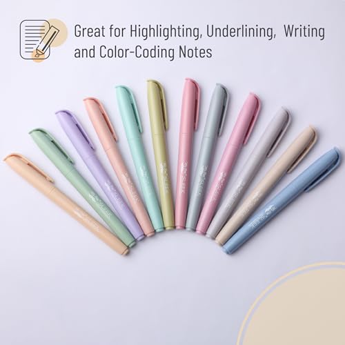 Mr. Pen- Highlighters, 12 Pack, Pastel Colors, Chisel Tip, Quick-Dry - color: Pastel, size: 12 Pack