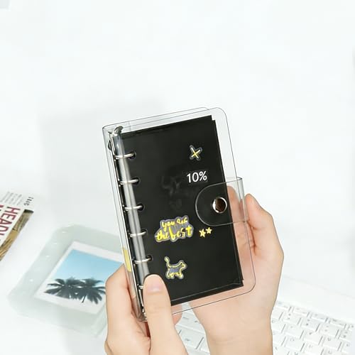 Clear A7 Budget Binder Pocket Planner Cover Shell Protector - color: Clear A7
