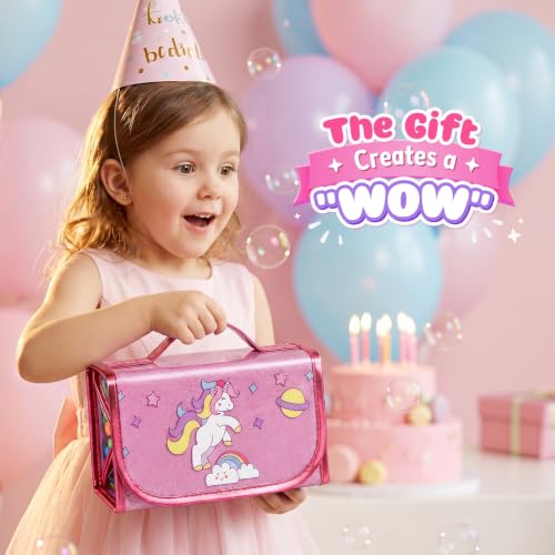 beefunni 68PCS Washable Markers Set for Kids 4-8, with Unicorn Case