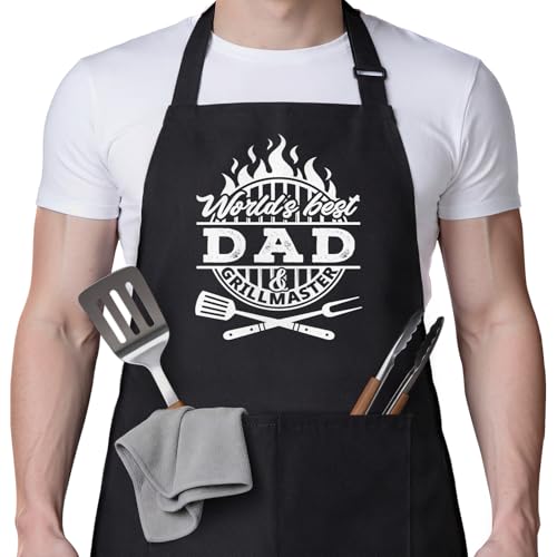 Leebbsin Gift for Dad, Cooking Apron for Dad, Best Dads Birthday Gift