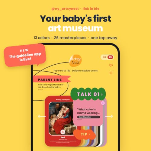 Real Art, Baby Art Flash Cards 0-3 and Up, 13 Cards, 26 Artworks