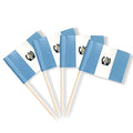 mflagperft Guatemala Toothpick Flags 100 Pack,Mini Guatemalan Flag Picks - color: Guatemala