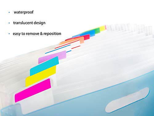 500 Pieces Tabs 2 Inch Sticky Index Tabs, Writable and Repositionable - color: Vibrant, size: 500