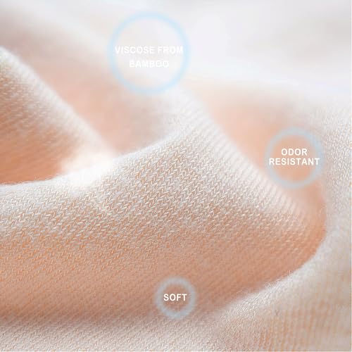 SERISIMPLE Women Viscose Bamboo Ankle Socks Low Cut Thin Sock Lightweight Pastal Color Soft Sock 5 Pairs - color: Assorted, size: Medium