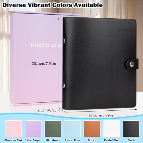 Ruibytree 320 Pockets Album for Instax Mini & Polaroid 2x3" Pictures,Black - color: Black