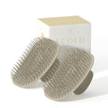 Ecoed Scalp Massager Shampoo Brush, Scalp Scrubber & Exfoliator (Natural) - color: Wheat, size: 2PC