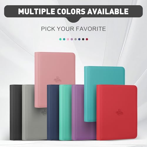 Trading Card Binder 9 Pocket, 360 Pockets Card Collection Binder - color: Black