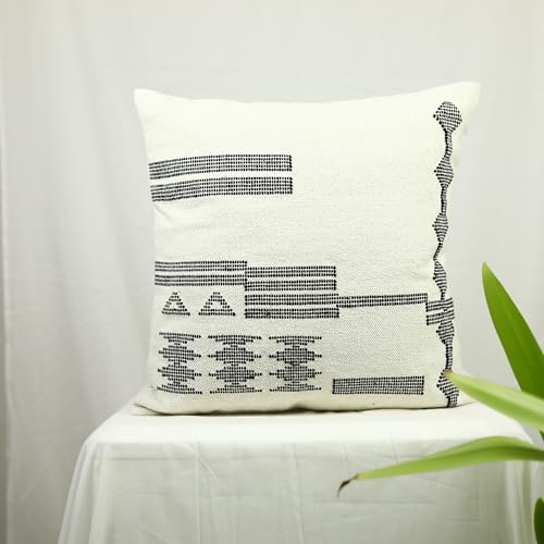 Trade Star 100% Cotton Sabra Kilim Cushion Cover Beautiful Sofa Pillow Case Handloomed Cushion Case for Home Decor Boho Pillow Cover 18x18 Inches - color: Pattern -18