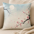 Cherry Blossom Pillow Cover 18 x 18 Inches, Moon Branch Decor - color: Blush Blossom